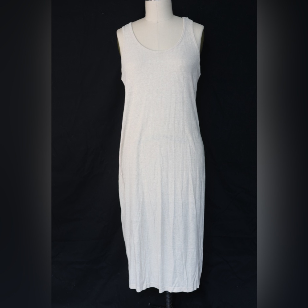 Old Navy Tank Midi Cream Dress